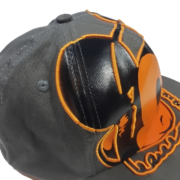 Disney Parks Mickey Mouse DJ Embroidered Baseball Hat Adult Size Flat Bill Cap - Picture 7 of 11